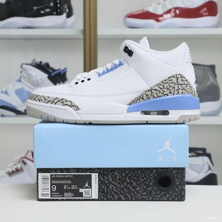 3 retro"unc Jordan Jordan Air 0128